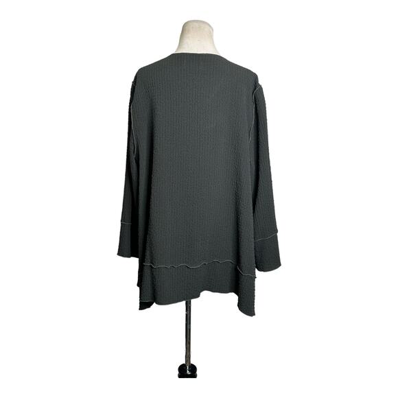 Connie’s Moon Light dark green long sleeves open front cardigan XL - Picture 8 of 10